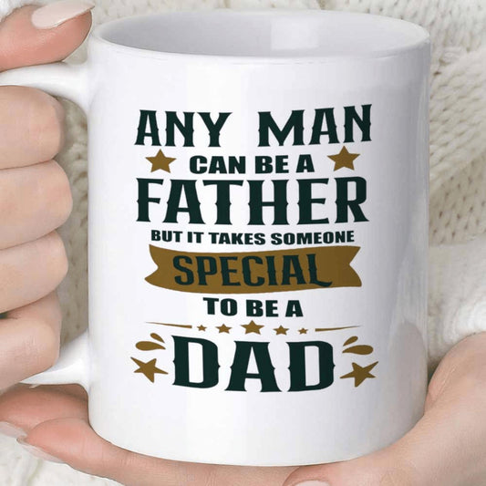 1pc Novelty Special Dad Father Mug | 11OZ 360ML Ceramic Coffee and Juice Cup, Fun Gift, Multipurpose Use, Reusable