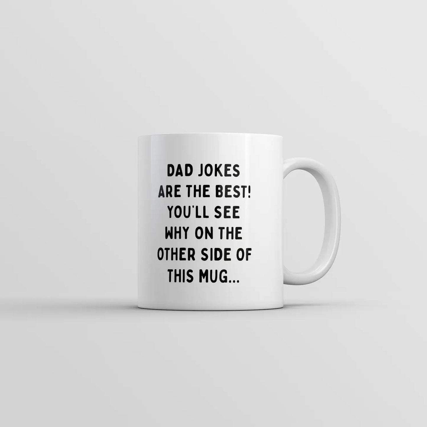 Dad Jokes Are The Best Mug Funny Sarcastic Graphic Novelty Coffee Cup - 11oz Funny Coffee Mugs Ceramic Printed Drinkware Cup