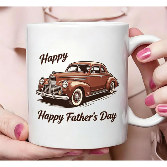 Happy Father's Day 11oz Ceramic Mug, Premium Quality Print, Best Seller Holiday Gift, Popular Choice for All Dads, Ideal for Any Occasion