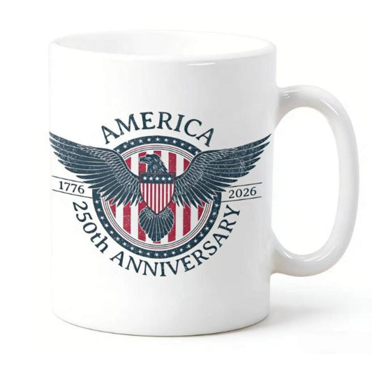 Portable America250 Travel Mug July 4th Independence Day 250th Anniversary Patriotic Drink Cup
