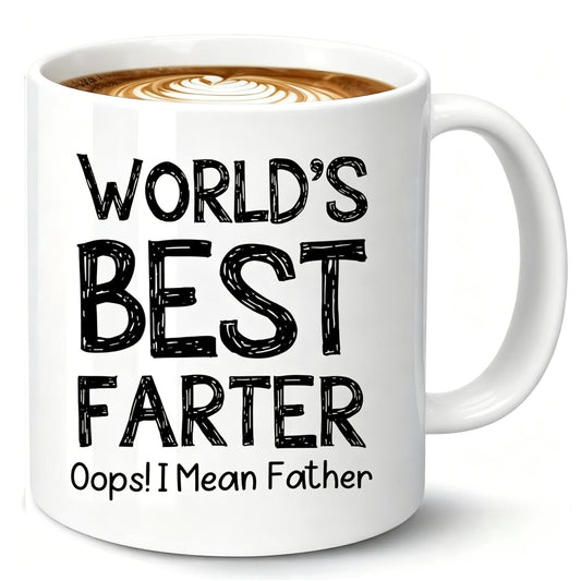 This Is The Best Farting Dad Humor Coffee Mug in The World - a Ceramic Gift for Fathers from Daughters And for Christmas And Birthdays