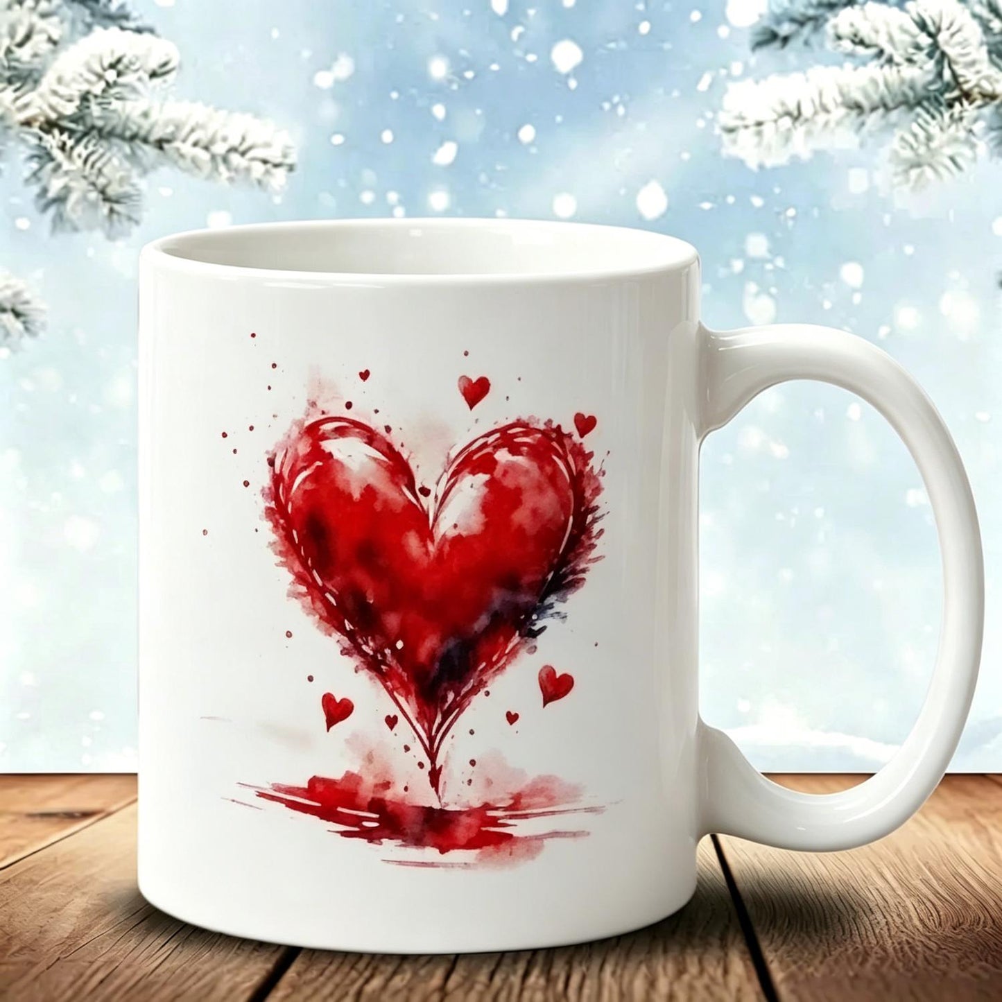 Coffee Tea Cup Reveals Romantic Surprise Design Valentine’s Day Gift for Couples