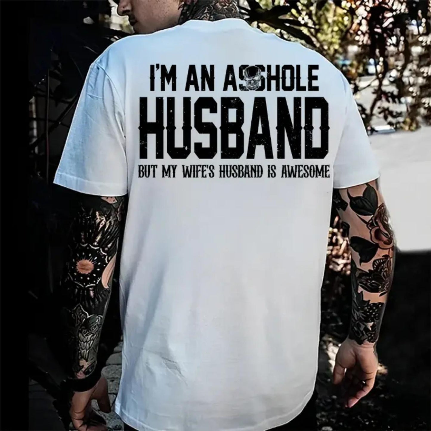 Humorous Husband T Shirt Featuring Playful Quotes