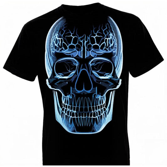 Glass Skull T Shirt Design for Unique Skull Art and EyeCatching Fashion