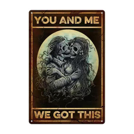 Vintage Metal Tin Sign Wall Decor for Bar, Cafe & Restaurant