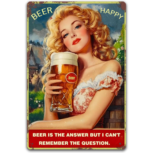 Bar beer Decoration Metal Sign£¬vintage tin Sign Home Coffee Shop Decoration Retro Sign £¨20 * 30cm£©12 x 8 inches