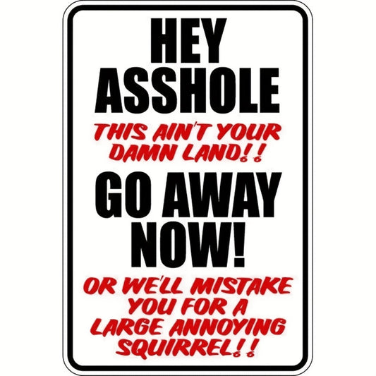 Private Property No Trespassing Sign 8 x 12 for IndoorOutdoor Use