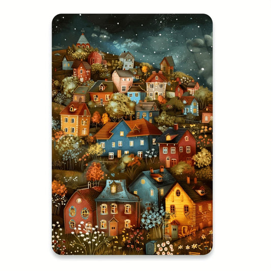Hillside Lodge Vintage Metal Tin Sign, Indoor Outdoor Decorative Hanging Tin Painting, Wall Room Residential Bedroom Office Den Restaurant Cafe Garage Decoration 1pc 8x12 inches